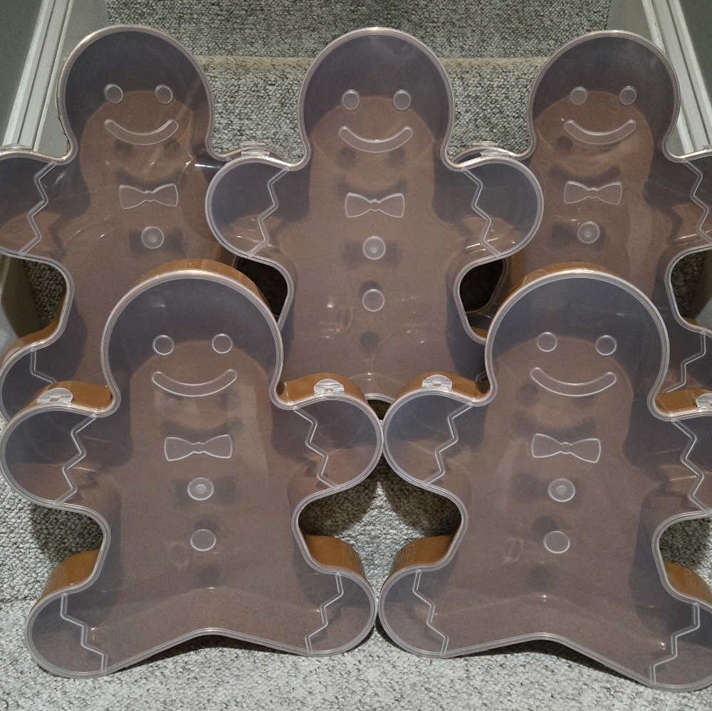 Gingerbread Containers- Set of 5
